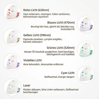 7-Farben LED-Gesichtsmaske